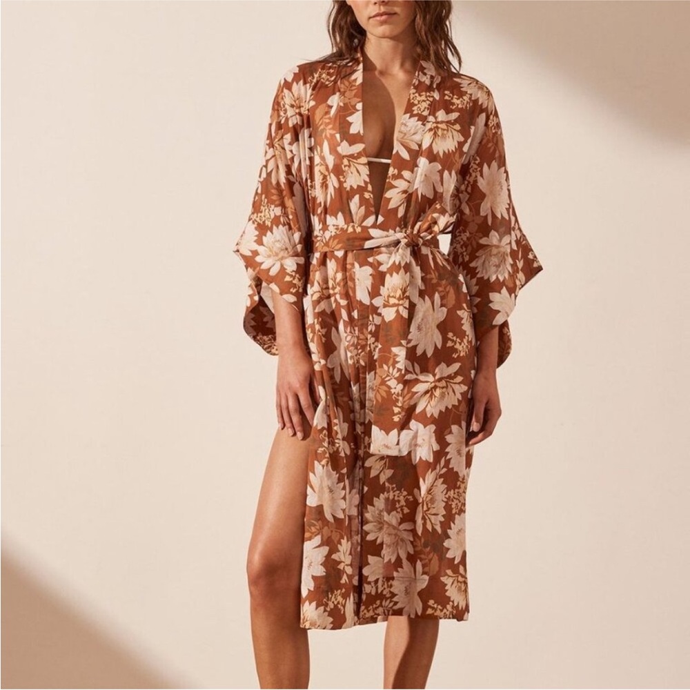 Shona Joy Negroni Print Robe Coverup